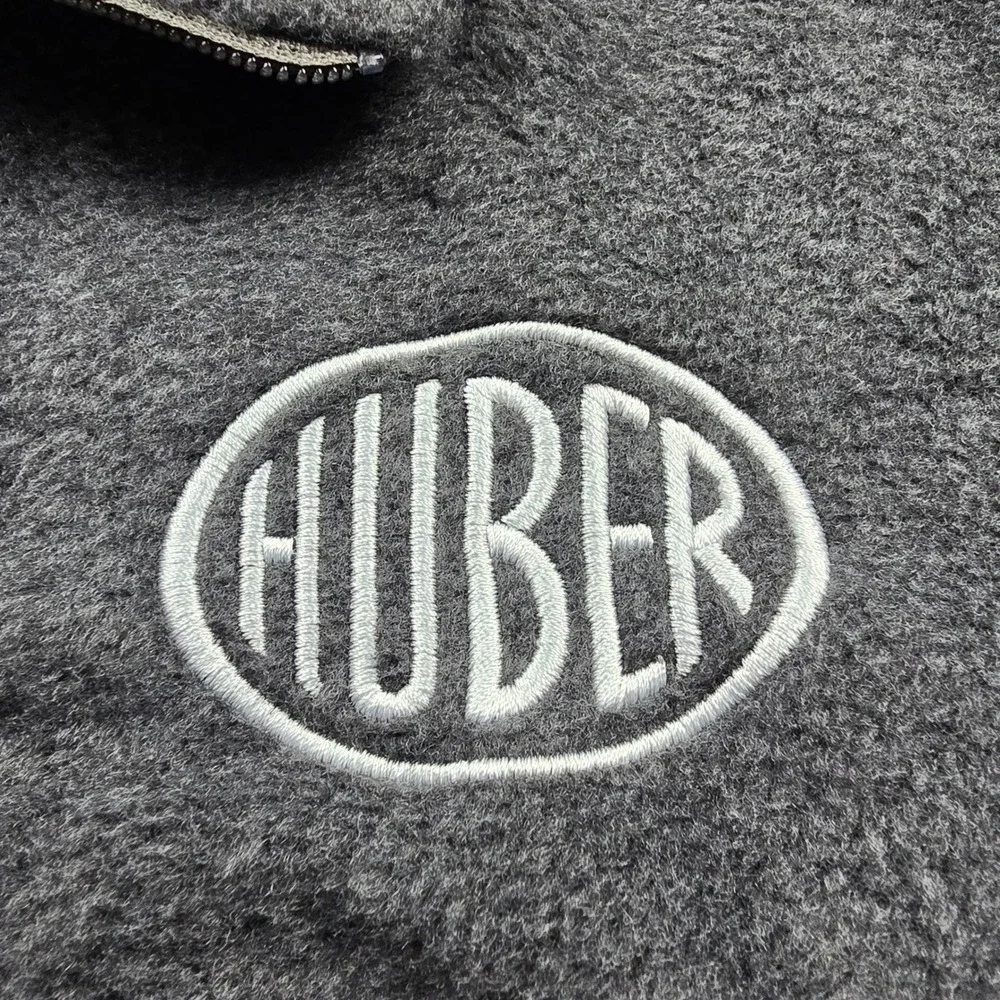 Columbia Steens Mountain Fleece‎ Vest Mens XL Charcoal Gray HUBER full zip